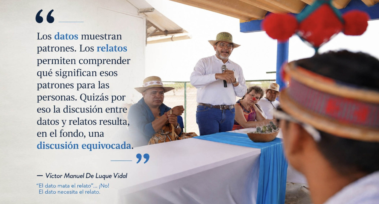 “El dato mata el relato”… ¡No! El dato necesita el relato