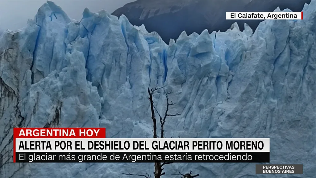 El glaciar Perito Moreno, el más importante de Argentina, retrocedió 700 metros en dos años, descubrió un reciente monitoreo