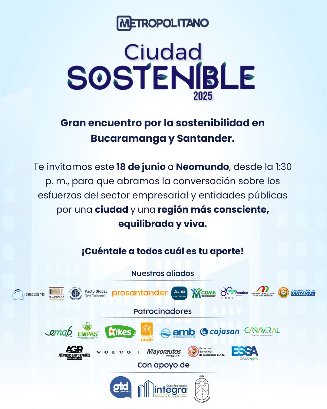 Invitación Ciudad Sostenible 2025 feef2