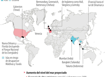 El aumento del nivel del mar podría transformar el mapa mundial...