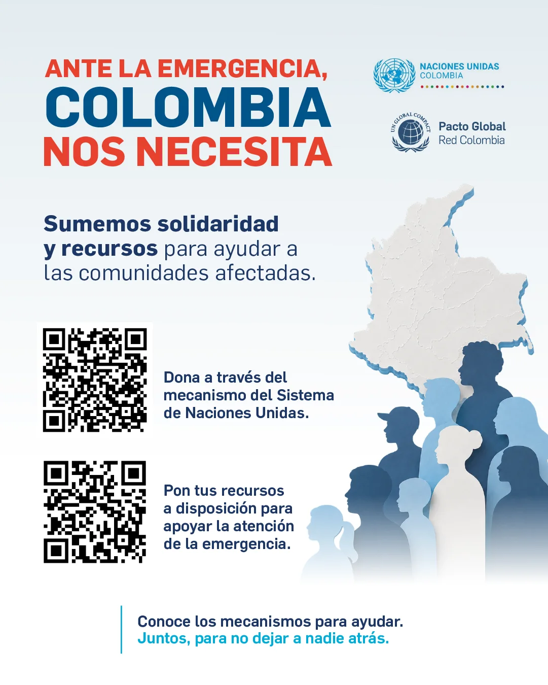 Ante la emergencia Colombia nos necesita