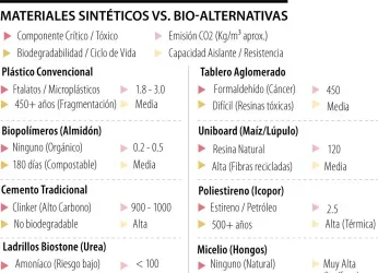 Estas son alternativas para materiales de construcción que...