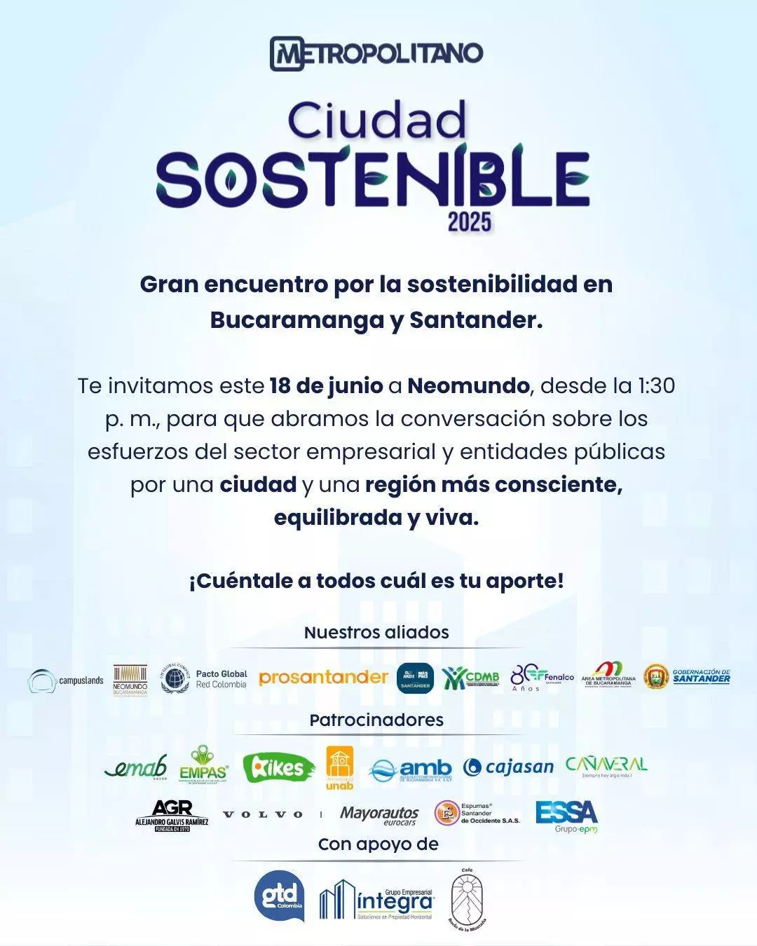 Invitación Ciudad Sostenible 2025 feef2