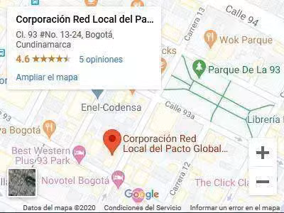 Ubicanos en Bogotá - Corporación Red Local del Pacto Global en Colombia
