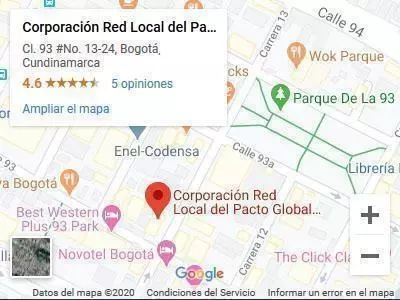 Ubicanos en Bogotá - Corporación Red Local del Pacto Global en Colombia