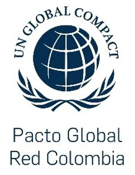 Logo Pacto Global Red Colombia versión vertical