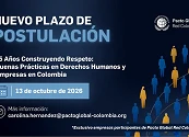 NUEVO PLAZO DE POSTULACIÓN: BUENAS PRÁCTICAS EN DERECHOS HUMANOS 2026