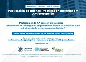 Postula tu empresa: Publicación de Buenas Prácticas en Integridad y Anticorrupción (4ª Edición)